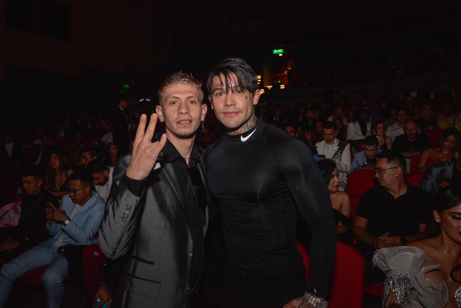 Danilion junto al influencer Yeferson Cossio